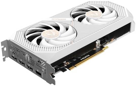ZOTAC GAMING GeForce RTX 5070 Twin Edge OC Graphics Card, 12GB GDDR7 192-Bit Memory, 2542 MHz Engine Clock, 28 Gbps Memory Clock, 6144 CUDA Cores, PCI Express 5.0 x16, White | ZT-B50700Q-10P thumbnail 4