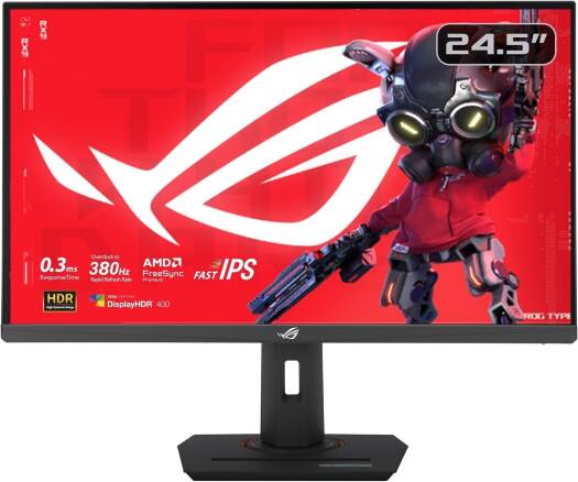 ASUS ROG Strix XG259QNS eSports Gaming Monitor, 25" IPS Display, FHD Resolution, 380Hz Refresh Rate, 0.3ms (min.) Response Time, AMD FreeSync Premium, 16.7m Color Support, Black | 90LM09M0-B01370 thumbnail 3