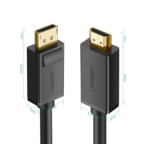 UGREEN DP Male to HDMI Male Cable 5m (Black) thumbnail 2