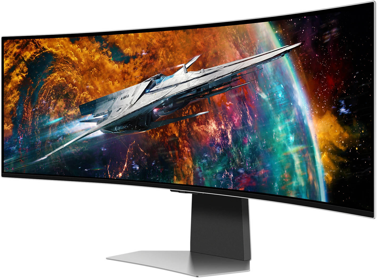 SAMSUNG 49" Odyssey OLED G9 G95SC 240 Hz Curved Gaming Monitor, Resolution 5120 x 1440, 0.03ms Response Time, AMD Free Sync Premium Pro Technology, Wi-Fi & BT Connectivity | LS49CG954SMXUE thumbnail 2