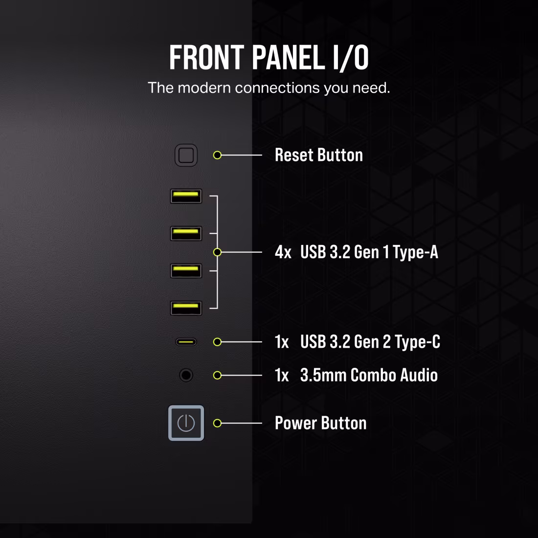 Corsair iCUE LINK 6500X RGB Mid-Tower ATX Computer Case, 3x RX RGB Pre-Installed Fans, Up to 360mm Radiator & 10x Fan Support, Dual Chamber Design, Tempered Glass, Modern I/O, Black | CC-9011269-WW thumbnail 7