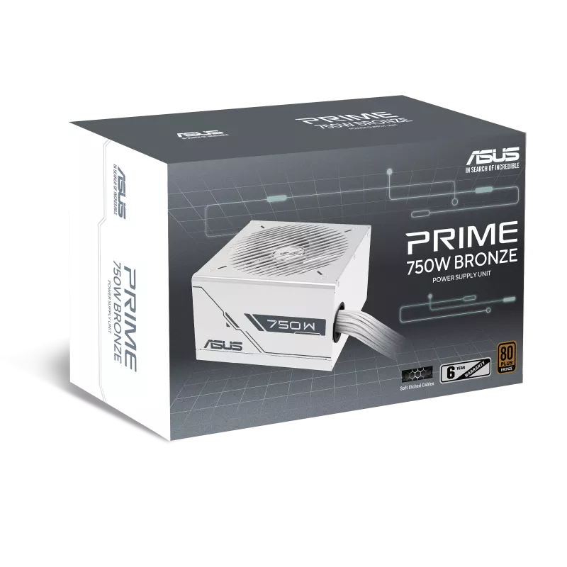 ASUS Prime 750W Bronze White Edition PSU | 90YE00Y3-B0NA00 thumbnail 8