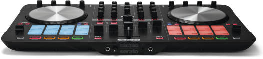 Reloop Beatmix 4 MK2 4-Channel Performance Pad Controller, 4-Deck Control, 16 Multicolor Drum Pads, Dual iZotope FX Units, 3-Band EQ & Gain / CH, Touch-Sensitive Jog Wheels, Black | BEATMIX-4-MK2 thumbnail 4