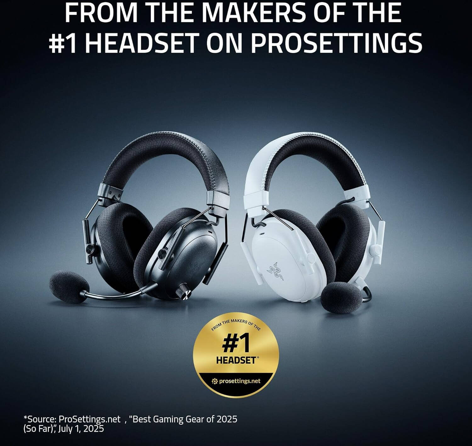 Razer BlackShark V3 Pro Gaming Headset, HyperSpeed Wireless Gen 2, Hybrid ANC, Detachable Razer HyperClear Full Band 12mm Mic, Unidirectional, PC, Black | RZ04-05400100-R3U1/RZ04-05400100-R3M1 thumbnail 2