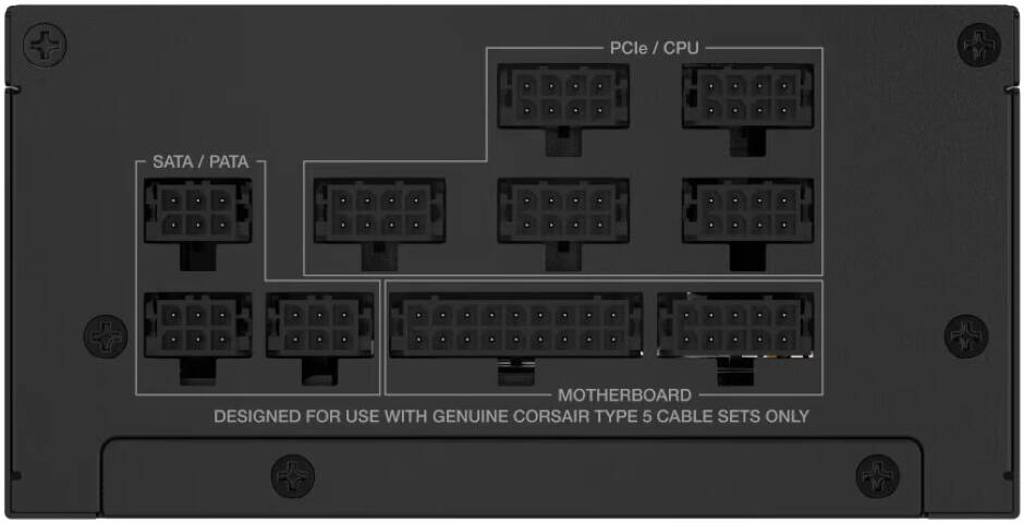 Corsair SF Series SF1000 Fully Modular 80 PLUS Platinum SFX Power Supply, ATX 3.1, PCIe 5.1, Zero RPM Mode, Low Noise, Black | CP-9020257-UK thumbnail 3