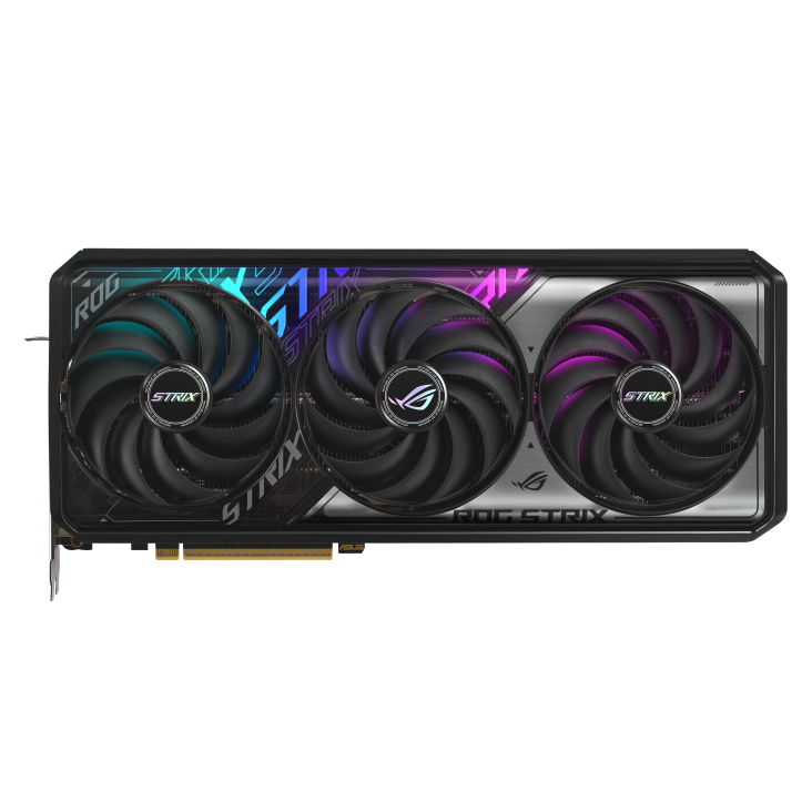ASUS ROG STRIX RTX 5070 Ti Gaming Graphics Card – 16GB GDDR7, 8960 CUDA Cores, 7680x4320 Resolution, PCIe 5.0 | 90YV0M91-M0NA00 thumbnail 3
