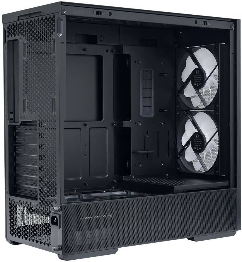 Lian Li Lancool 207 Mid Tower Case, 2x 140mm & 2x 120mm Pre-Installed Fan, Up to 360mm Radiator & 8x Fan Support, Steel & 4mm Tempered Glass Support, Black | G99.LAN207RX.00 thumbnail 6
