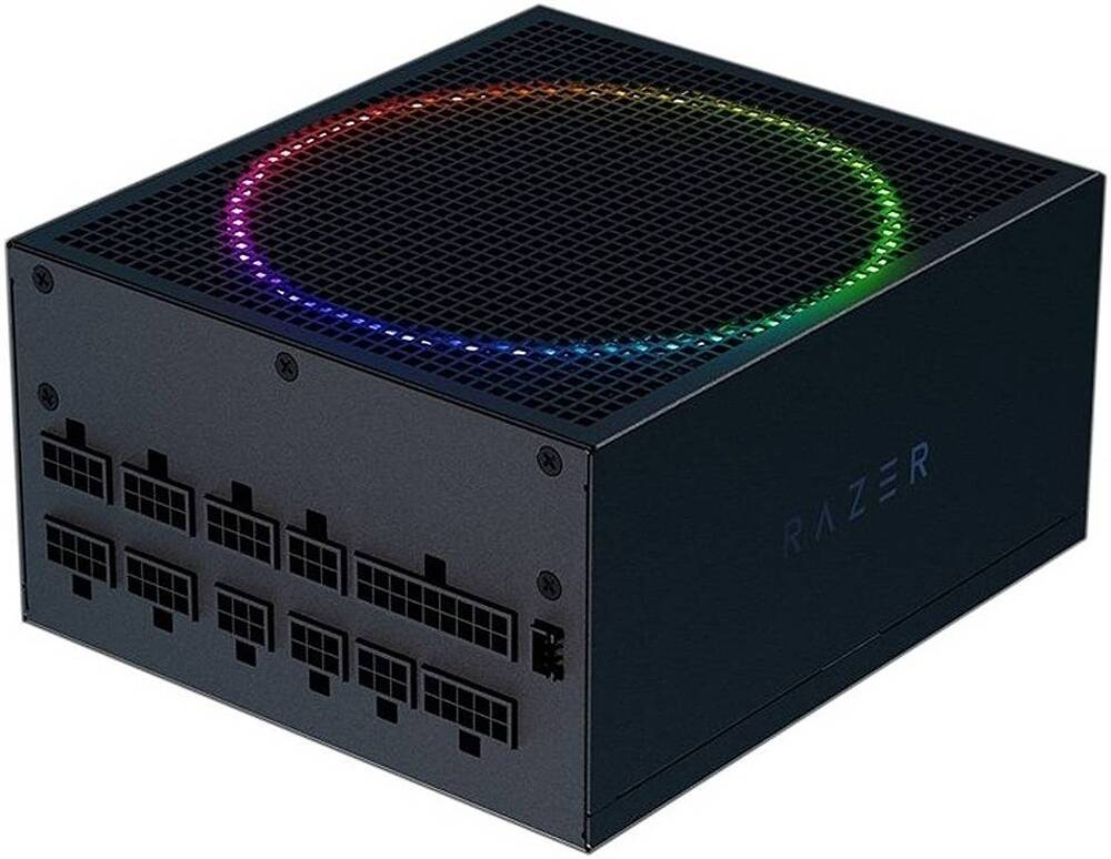 Razer Katana Chroma Full-Modular ATX Power Supply, 1200W Power, 80 Plus Platinum Efficiency, 105C Japanese Capacitors, 140mm PWM Fan, Zero RPM Mode, Black | RC21-01840400-R3W1 - Image 1