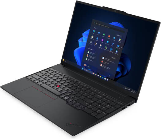 Lenovo ThinkPad E16 Gen 3 Laptop, 16" WUXGA IPS 60Hz Display, Intel Core Ultra 7 255H, 16GB RAM, 512GB SSD, Intel Arc 140T GPU, Backlit English (UK) K/B, No OS, Black | 21SR005NGP thumbnail 3