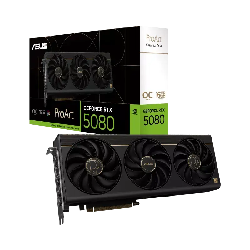 ASUS ProArt -RTX5080-16G NVIDIA GeForce RTX 5080 16 GB GDDR7 | 90YV0N31-M0NA00 - Image 1