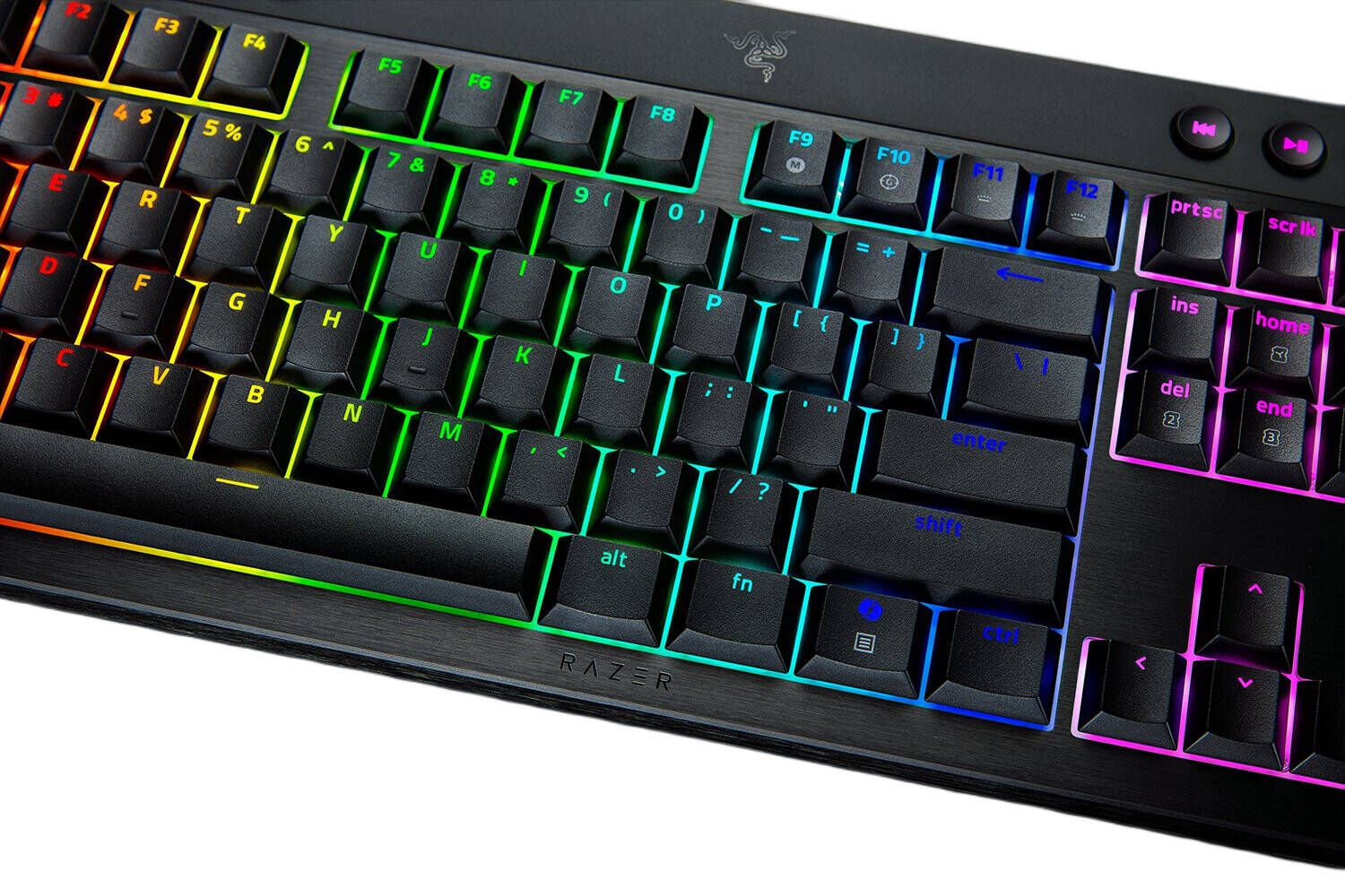 Razer BlackWidow V4 Low-Profile Tenkeyless HyperSpeed Mechanical Gaming Keyboard, English Layout, 1000Hz Polling Rate, Chroma RGB Lighting, Razer Yellow Switch, Tri-Mode, Black | RZ03-05450100-R3M1 thumbnail 4