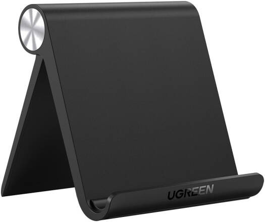 UGREEN Mobile & Tablet Stand, Adjustable Multi-Angle, ABS Material, Foldable, Portable Size, Wide Compatibility, Black | 50748 - Image 1