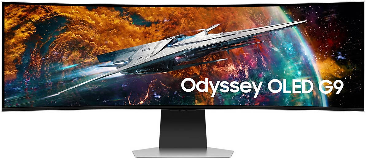 SAMSUNG 49" Odyssey OLED G9 G95SC 240 Hz Curved Gaming Monitor, Resolution 5120 x 1440, 0.03ms Response Time, AMD Free Sync Premium Pro Technology, Wi-Fi & BT Connectivity | LS49CG954SMXUE - Image 1