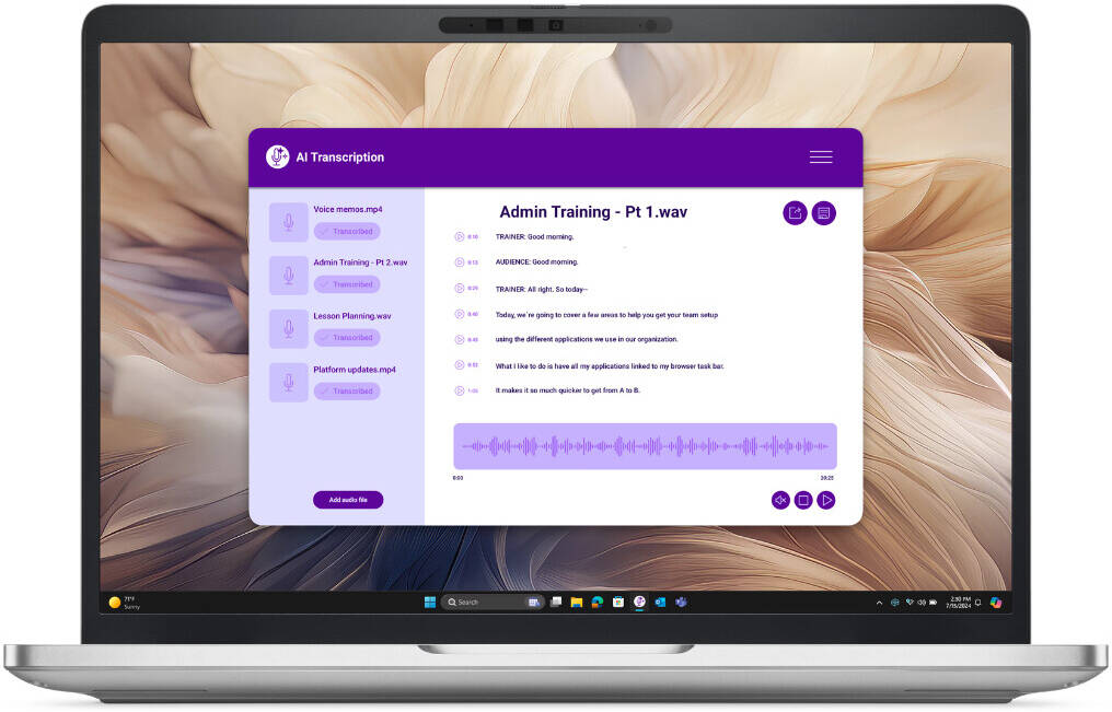 Dell Pro 13 Plus PB13250 Laptop, 13.3" FHD+ Touch Display, Intel Core Ultra 7 268V vPro, 32GB RAM, 512GB SSD, Intel Arc Graphics, English Keyboard, Windows 11 Pro, Aluminum | PB13250 thumbnail 3