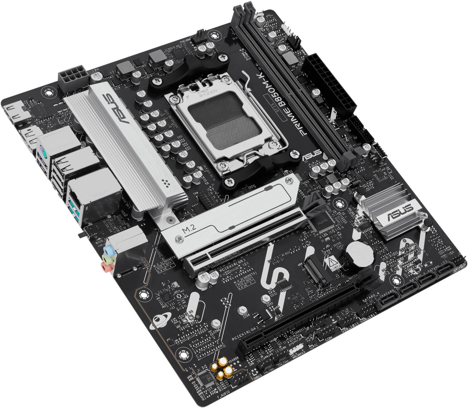 ASUS Prime B850M-K AM5 Micro-ATX Motherboard, AMD B850 Chipset, 2x DIMM DDR5, Up to 128GB Max Memory, 1x PCIe 5.0 x16, 2x M.2 Slots | 90MB1LV0-M0EAY0 thumbnail 5
