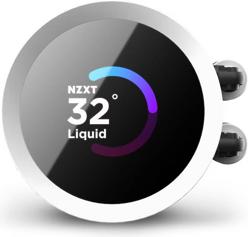NZXT Kraken 360 RGB AIO Liquid Cooler with LCD Display & RGB Fans, 360mm Radiator, Copper Water Block, 3x 120mm F120 RGB Fans, 500-1,800 RPM Fan Speed, 21.67-78.02 CFM Airflow, White | RL-KR360-W1 thumbnail 4