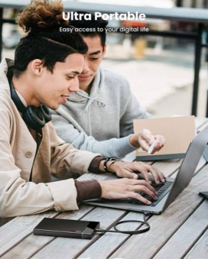 UGREEN Hard Drive Enclosure USB C USB 3.1 Gen 2 External Hard Disk Case Type C to SATA SDD Cover Adapter (Case Only) | 50743 thumbnail 4