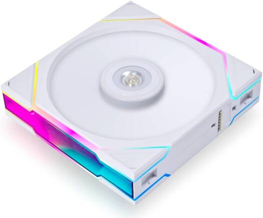 Lian Li Uni Fan TL 120 Case Fan, 120mm Fan Size, 2600 RPM Fan Speed, 90.1 CFM Airflow, PA66 / Liquid Crystal Polymer Materials, Fluid Dynamic Bearing, Single Pack, White | G99.12TL1W.00 thumbnail 3