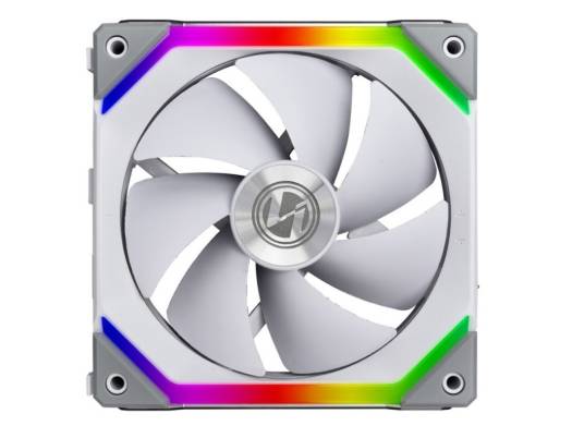 Lian-Li UF-SL120-3W UNI SL120, Triple White Addressable RGB PWM 120mm Fans, 1900RPM with controller - White I G99.12UF3W.00 - Image 1