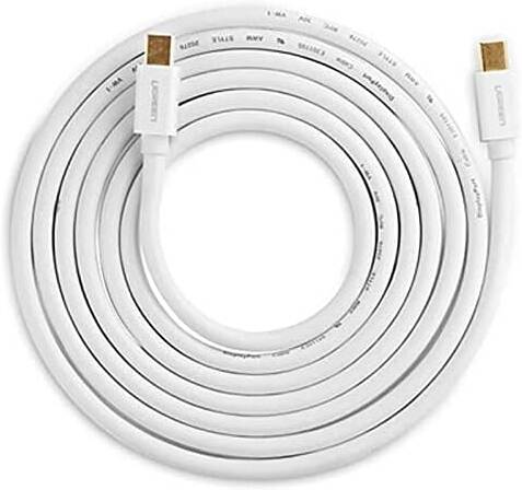 UGREEN Mini DP Male to Male Cable 2m (White) thumbnail 2