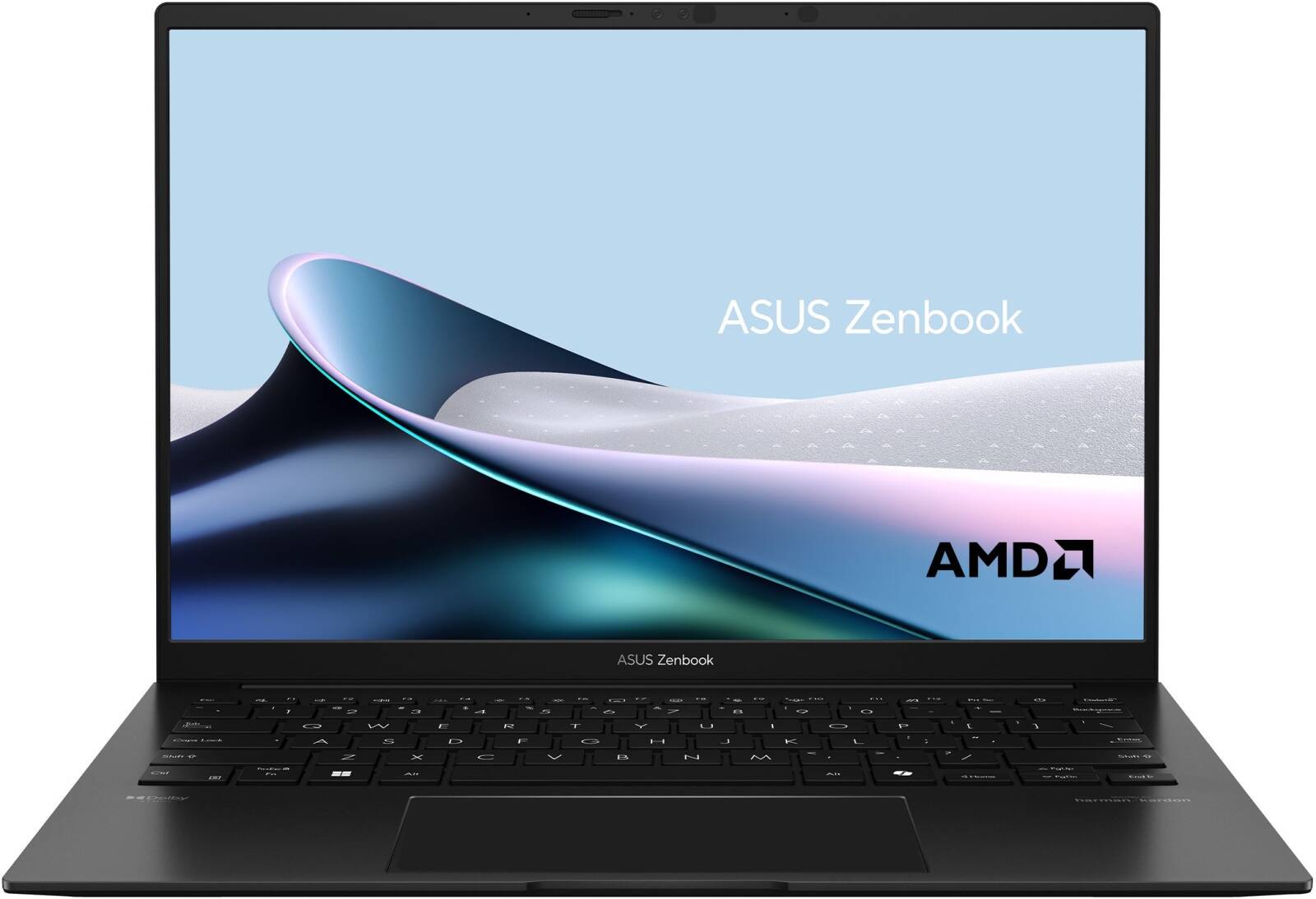 ASUS Zenbook 14 UM3406KA Laptop, 14" 3K OLED 120Hz Display, AMD Ryzen AI 7 350, 32GB RAM, 1TB SSD, AMD Radeon Graphics, English-Arabic Keyboard, Windows 11 Home, Jade Black | 90NB14U1-M009P0 - Image 1