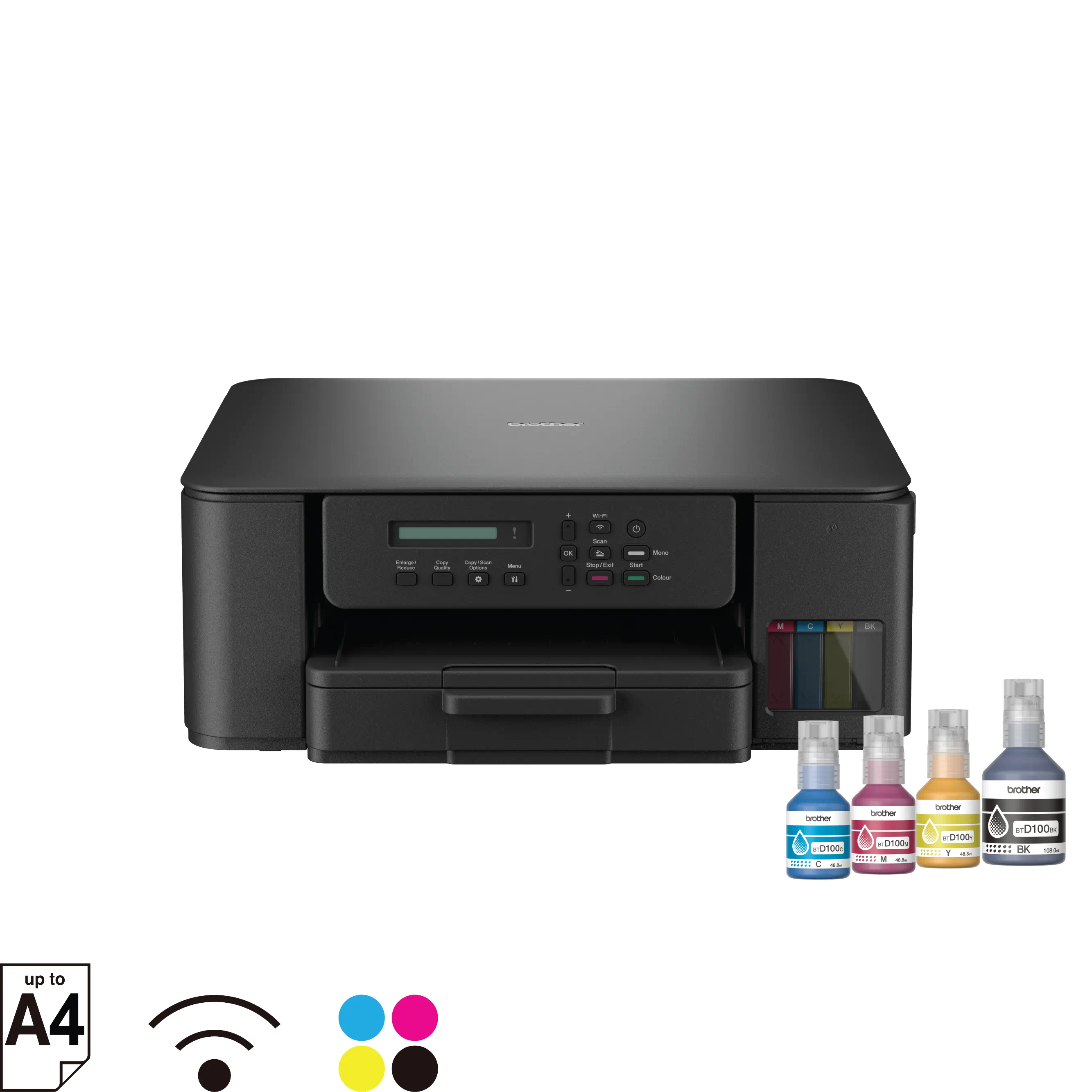 BROTHER DCP-T530 MULTIFUNCTION (PRINT SCAN COPY) INK TANK PRINTER - Image 1