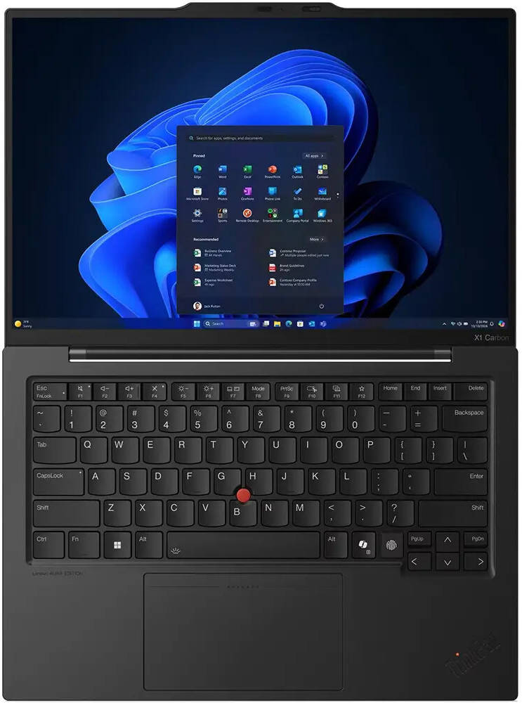 Lenovo ThinkPad X1 Carbon Gen 13 Aura Edition Laptop, 14″ WUXGA IPS Touch Display, Intel Core Ultra 7 255U, 32GB RAM, 1TB SSD, Intel Graphics, English Backlit Keyboard, Win 11 Pro, Black | 21NX005SUS thumbnail 3