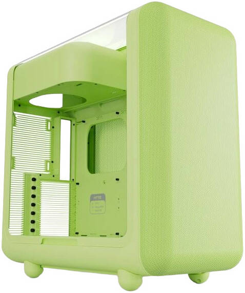 HYTE X50 Modern Performance ATX Mid-Tower PC Gaming Case, Full-Coverage Micro-Mesh, Up to 10 Fans x 120mm, 1x 3.5" HDD and 2x 2.5" SSD, Matcha Milk | CS-HYTE-X50G-MM - Image 1