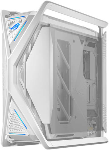 ASUS ROG Hyperion GR701 E-ATX PC Case, Tempered Glass Side Panels, Up to 420mm Dual Radiator, 4*140mm Fans, Metal GPU Holder, Compnent Storage, ARGB Fan Hub, 60W Fast Charging, White | 90DC00F3-B39000 thumbnail 8