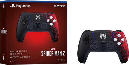 Sony PlayStation 5 DualSense Marvel's Spider-Man 2 Limited Edition Wireless Controller, Haptic Feedback, Bluetooth, Built-in Mic, Headset Jack & Speaker, USB Type-C, Spider Man 2 | CFI-ZCT1JZ2 thumbnail 5