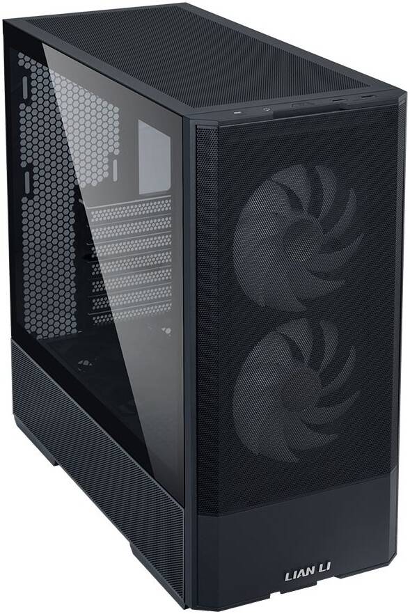Lian Li Lancool 207 Mid Tower Case, 2x 140mm & 2x 120mm Pre-Installed Fan, Up to 360mm Radiator & 8x Fan Support, Steel & 4mm Tempered Glass Support, Black | G99.LAN207RX.00 thumbnail 2