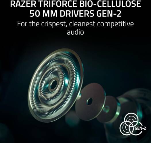 Razer BlackShark V3 Pro Gaming Headset, HyperSpeed Wireless Gen 2, Hybrid ANC, Detachable Razer HyperClear Full Band 12mm Mic, Unidirectional, PC, Counter-Strike 2 Edition | RZ04-05400800-R3M1 thumbnail 10