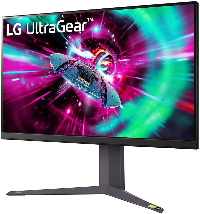 LG UltraGear 32GR93U-B Gaming Monitor, 32" UHD IPS Display, 144Hz Refresh Rate, 1ms (GtG) Response Time, NVIDIA G-SYNC Compatible & AMD FreeSync Premium, Black | 32GR93U-B thumbnail 2
