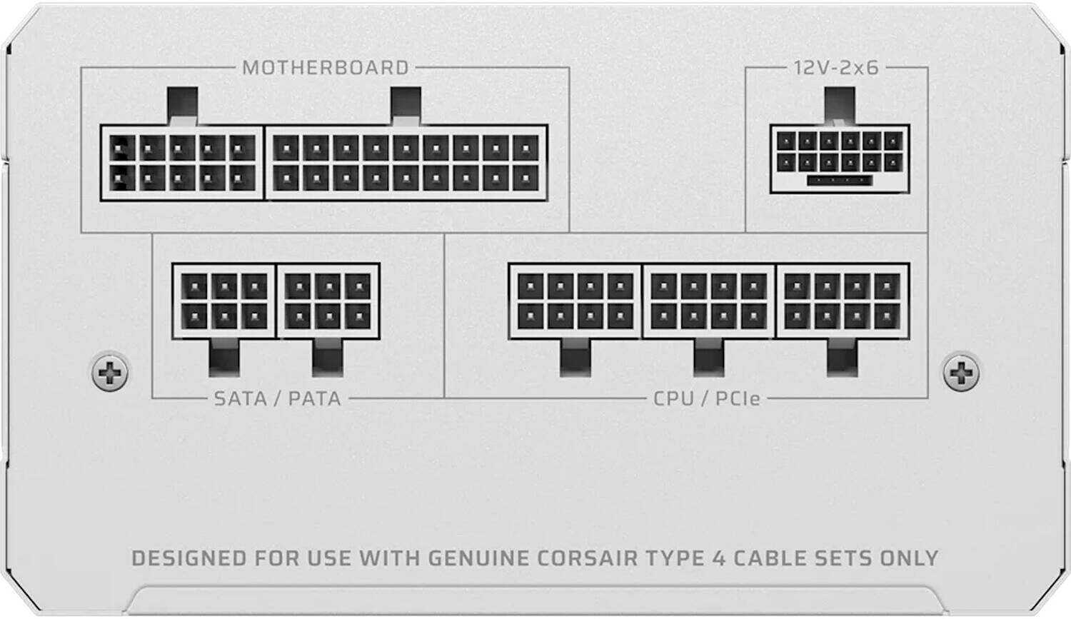 Corsair RMe Series RM750e Fully Modular Low-Noise ATX Power Supply, 750W Power, 80 PLUS Gold Efficiency, 120mm Rifle Bearing Fan, Zero RPM Fan Mode, ATX 3.1 Certified, White | CP-9020292-UK thumbnail 4