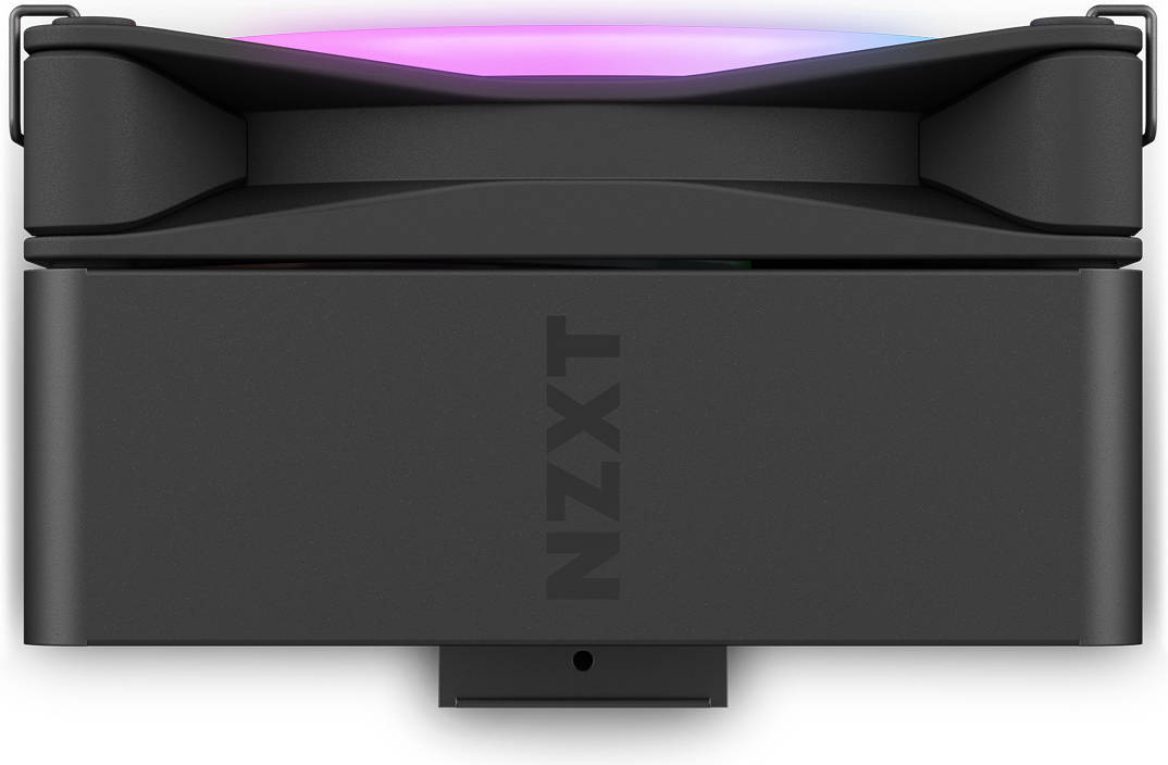 NZXT T120 RGB CPU Air Cooler with RGB, 4 Conductive Copper Heat Pipes, 120mm F120 RGB Fan, 27.5dBA Noise, 4-Pin PWM Connector, Suits LGA1700/115X/1200 | AM5/AM4, Black | RC-TR120-B1 thumbnail 3