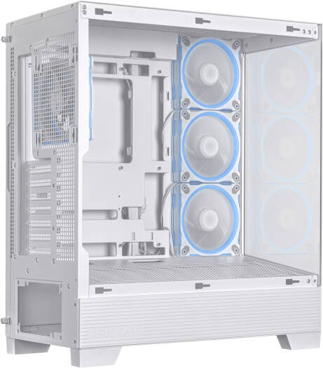 ASUS A31 PLUS Mid Tower ATX Computer Case, 4x 120mm ARGB Pre Installed Fans, Up to 360mm Radiator Support, 7 Expansion Slot, Cable Management, Tempered Glass Panel, White | 90DC00R3-B19000 thumbnail 7