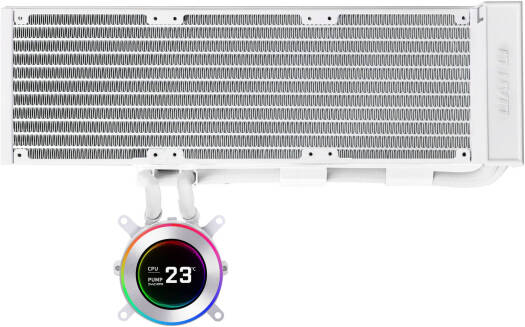 Lian-Li Hydroshift II LCD-C 360N Liquid CPU Cooler, 2.1" IPS Display, No Fans Included, 2500 RPM Pump Speed, Aluminum Alloy Radiator Material, White | GHS2LCD36W thumbnail 2