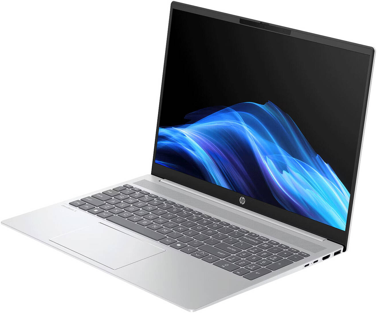 HP OmniBook 5 AI 16-af1017wm Laptop, 16" 2K IPS Display, Intel Core Ultra 7 255U, 16GB RAM, 1TB SSD, Intel Graphics, English Keyboard, Windows 11 Home, Glacier Silver | B5PX1UA thumbnail 2