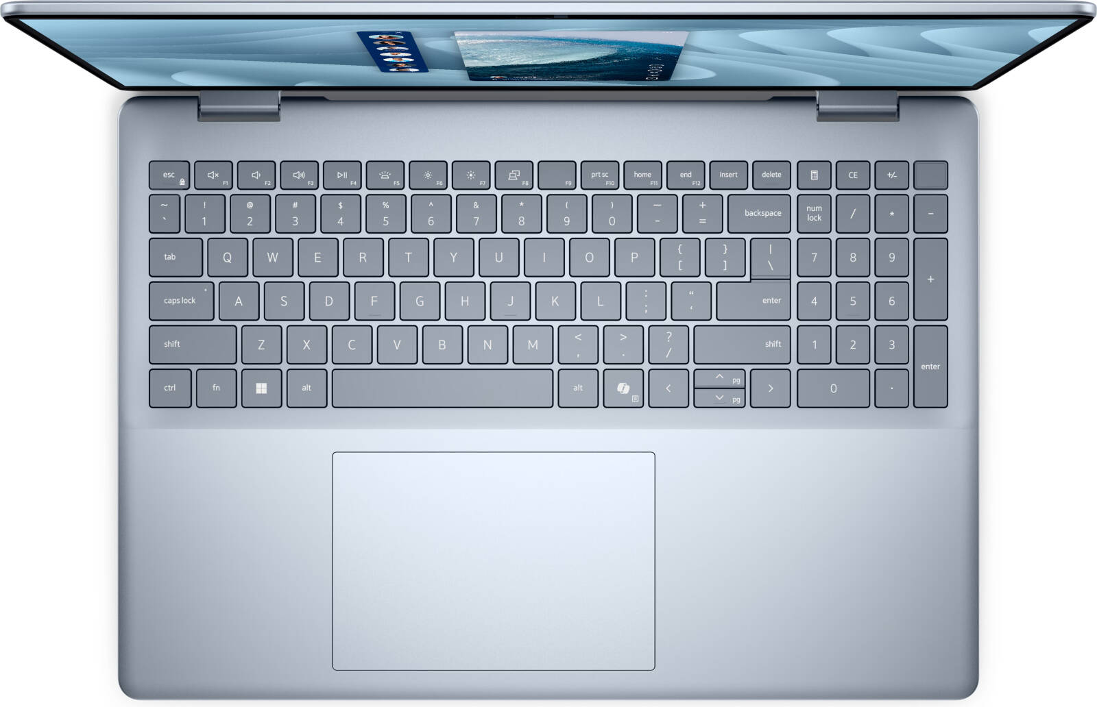 Dell 16 Plus DB06250 Laptop, 16" Touch 2K WVA 60Hz Display, Intel Core Ultra 7 256V, 16GB RAM, 1TB SSD, Intel ARC Graphics, English Backlit KB, Win 11 Home, Copilot+ PC, Ice | LDB06250-7144BLU-PUS thumbnail 4