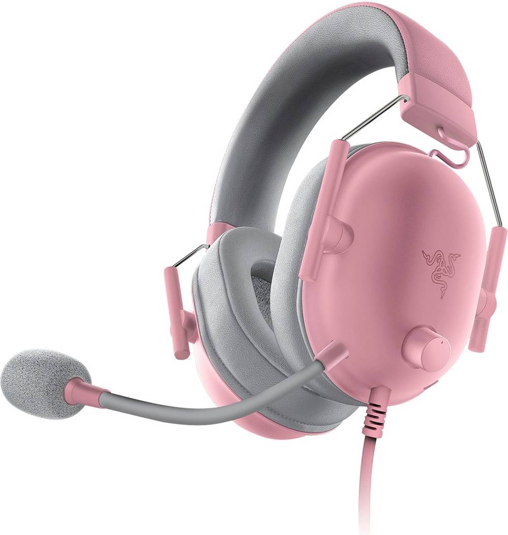 Razer BlackShark V2 X Gaming Headset, 7.1 Surround Sound Capable, TriForce 50mm Drivers, 3.5mm Jack, Breathable Memory Foam Cushion, For PC, PS4, Nintendo Switch, Quartz Pink | RZ04-03240800-R3M1 thumbnail 4