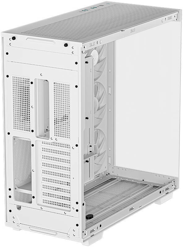 Deepcool CH780 Full Tower ATX+ PC Case, Panoramic Glass Panel, Vertical Mount Gen 4 Riser Cable, Up to 420mm AIO, Trinity 140mm ARGB Fans, Type-C, 4x USB 3.0, White | R-CH780-WHADE41-G-1 thumbnail 3