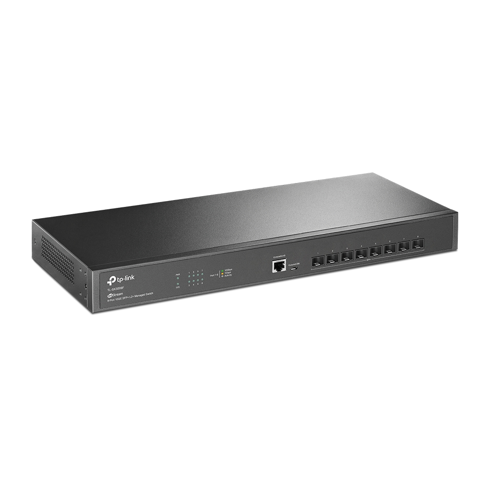 TP-Link TL-SX3008F | 8 Port 10G SFP+ Enterprise Level Switch | L2+ Smart Managed | Omada SDN Integrated | IPv6 | Static Routing | L2/L3/L4 QoS, IGMP & LAG | Limited Lifetime Protection thumbnail 3