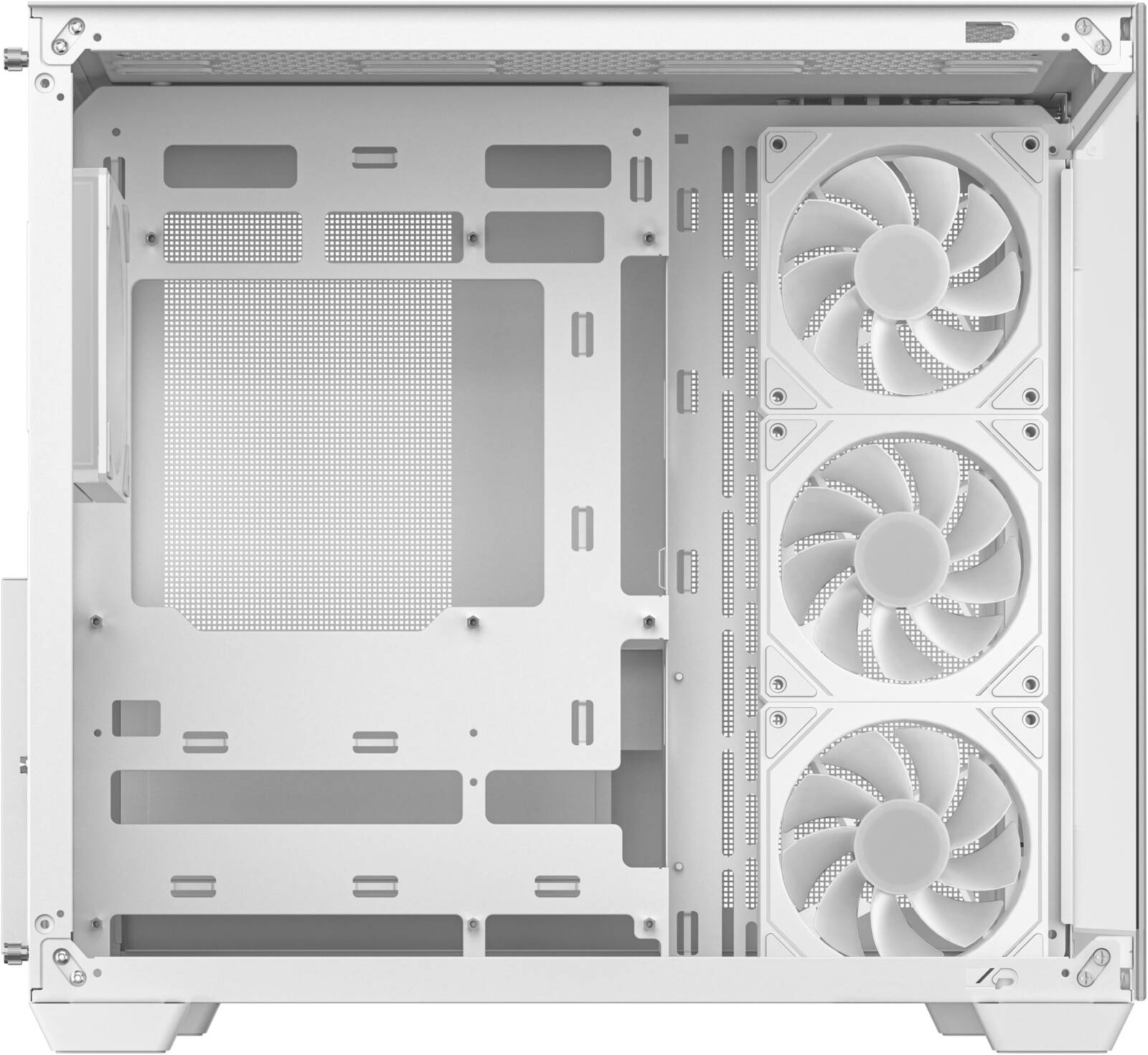 DeepCool CG530 4F ATX Computer Case, 4x 120mm Pre-Installed aRGB Fans, Up to 360mm Radiator & Up to 10x Max Fan Support, ABS + SPCC + Tempered Glass materials, White | R-CG530-WHADA4-G-1 thumbnail 6