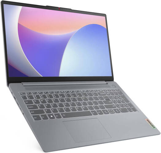 Lenovo IdeaPad Slim 3 15IRU8 Laptop, 15.6" FHD TN Display, Intel Core i3-1315U, 8GB RAM, 256GB SSD, Intel UHD Graphics, Non-Backlit English (UK) Keyboard, No OS, Arctic Grey | 82X700BVPS thumbnail 2