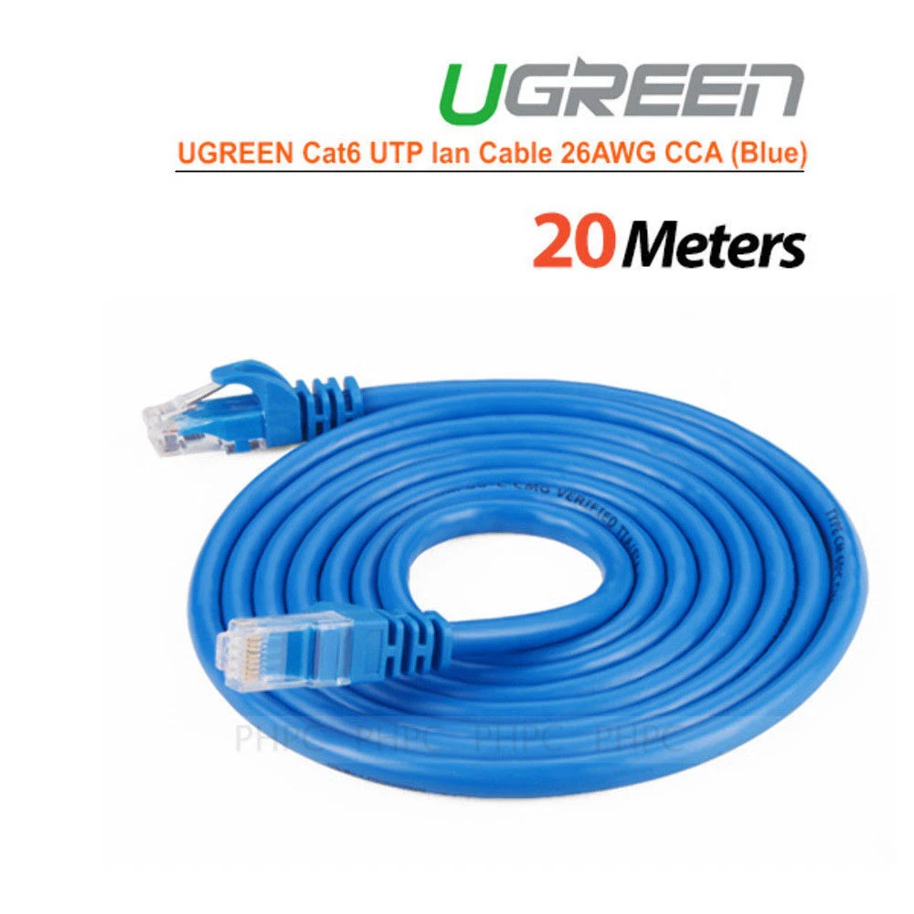 UGREEN CAT6 U/UTP LAN CABLE 1M BLUE - Image 1