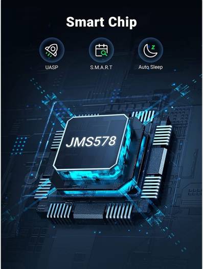 UGREEN Hard Drive Case Adapter USB 3.0 to SATA 5Gbps Hard Disk Case, Compatible for 2.5 Inch HDD SSD 9.5mm 7mm External Hard Drive Enclosure, Black | 30725 thumbnail 6