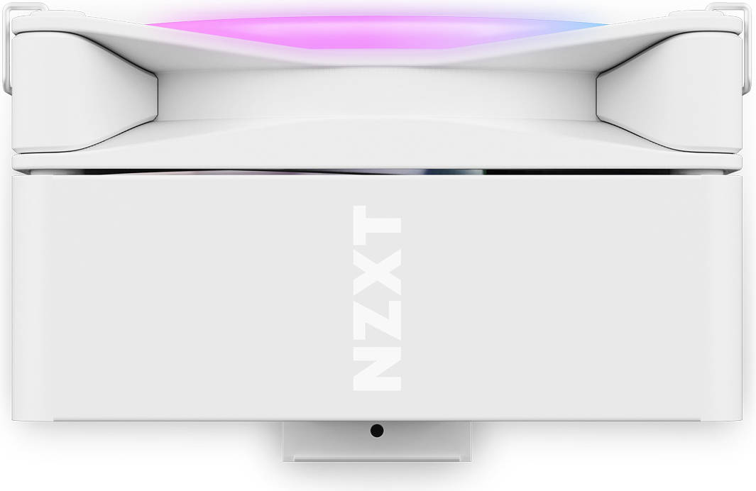 NZXT T120 RGB CPU Air Cooler with RGB, 4 Conductive Copper Heat Pipes, 120mm F120 RGB Fan, 27.5dBA Noise, 4-Pin PWM Connector, Suits LGA1700/115X/1200 | AM5/AM4, White | RC-TR120-W1 thumbnail 3