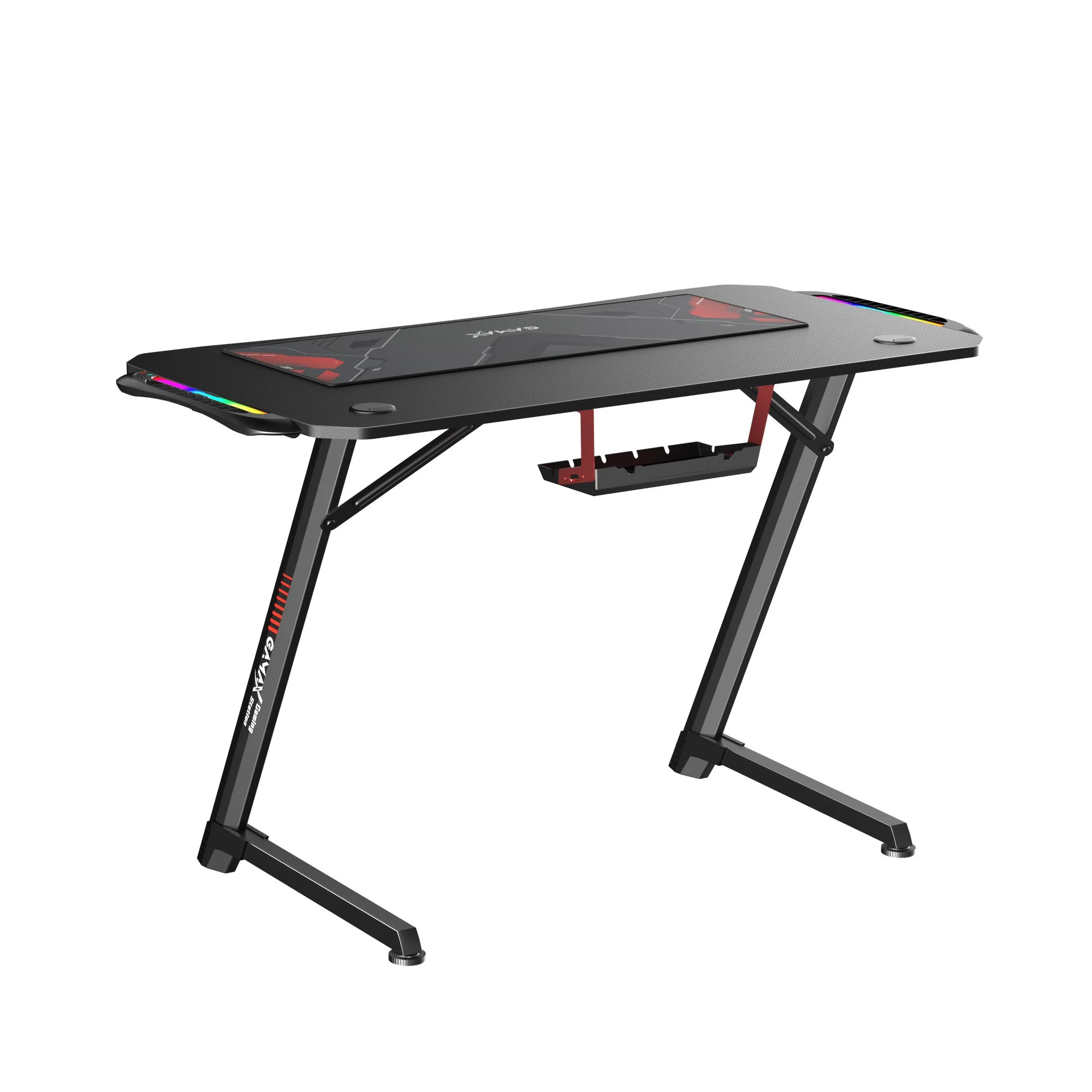 GAMAX TD-03 CARBON FIBER GAMING TABLE 100*60*75CM WITH RGB LIGHT & MOUSEPAD thumbnail 3
