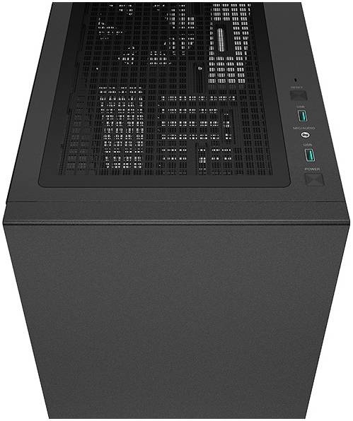 DeepCool CH510 ATX Mid Tower PC Case, Tempered Glass Side Panel, Up to 360mm Radiator Support, 1 120mm Pre-Installed Fans, Side Vents, USB3.0 2, Audio 1, Black | R-CH510-BKNNE1-G-1 thumbnail 8