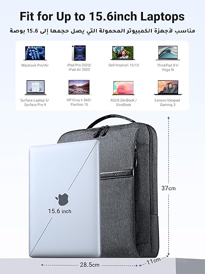 UGREEN LAPTOP BACKPACK DARK GREY( UPTO 15.6'') thumbnail 5